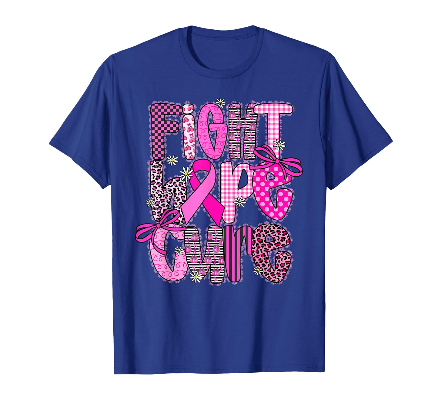 Fight Hope Cure in October We Wear Pink Breast Cancer T-Shirt