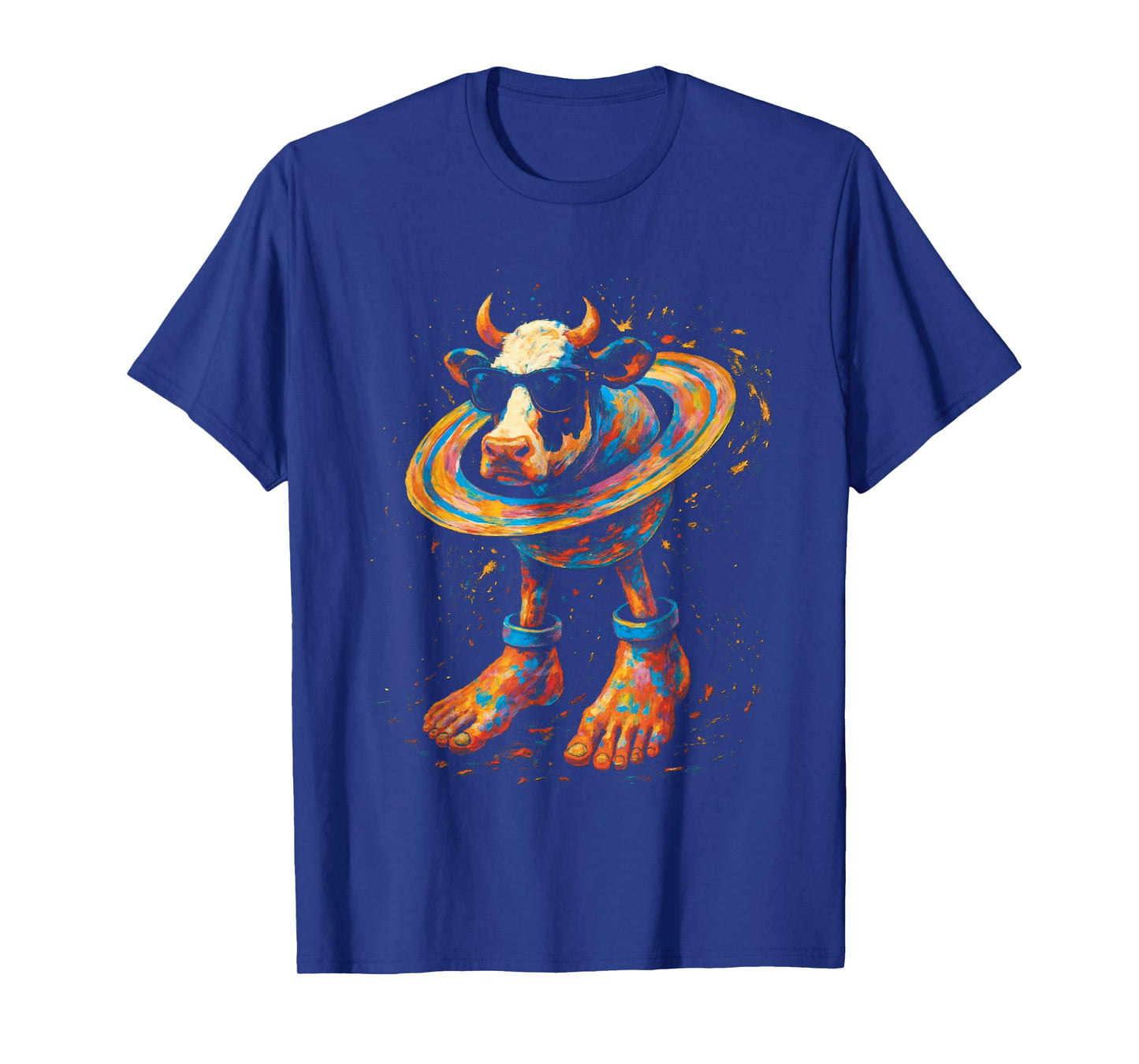 Italian Brainrot Meme La Vaca Saturno Saturnita Watercolor T-Shirt