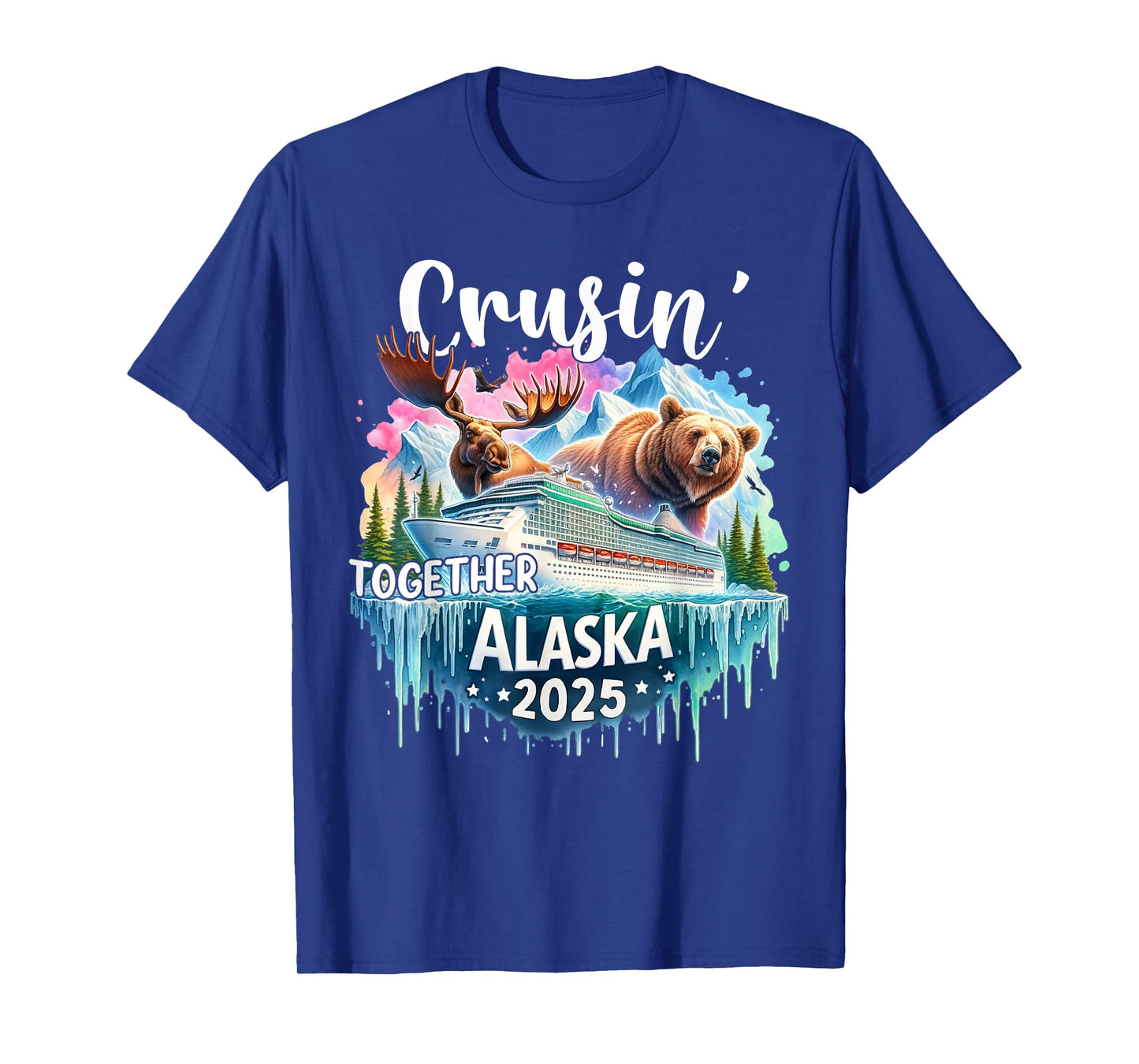 Cruisin Together Alaska 2025 Family Friend Alaska Cruise T-Shirt