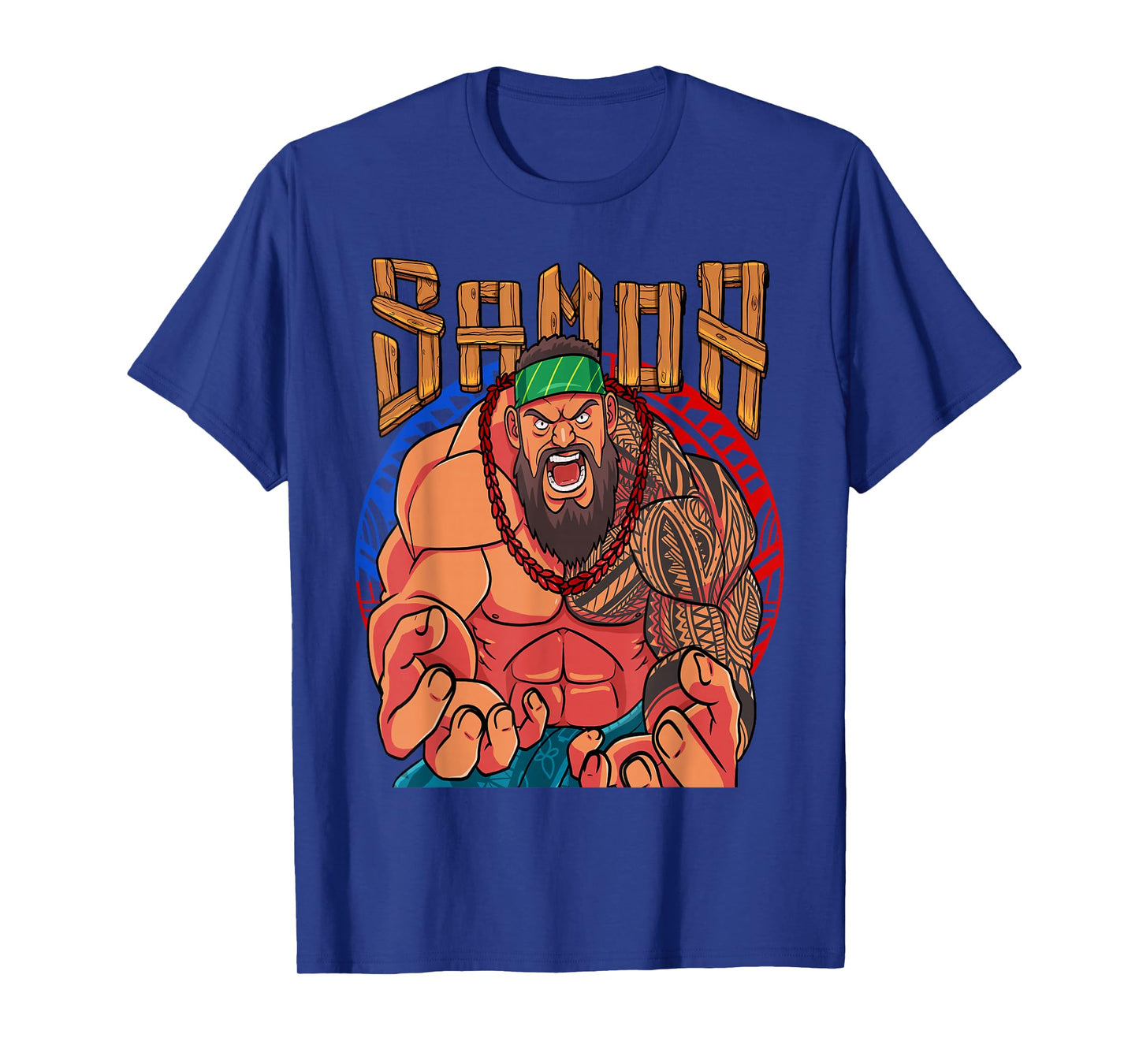 Samoan Pride Polynesian Warrior Samoa Flag T-Shirt