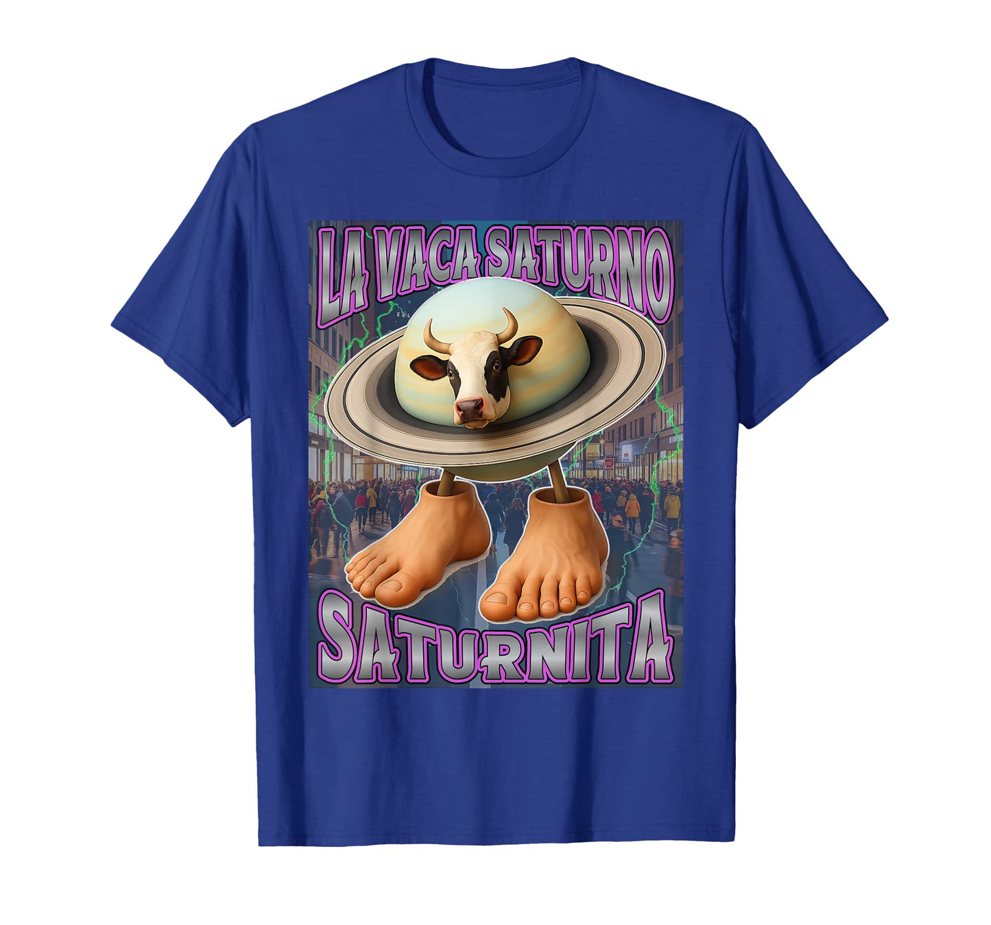 Saturnita La Vaca Saturno Italian Brainrot Birthday for Kids T-Shirt