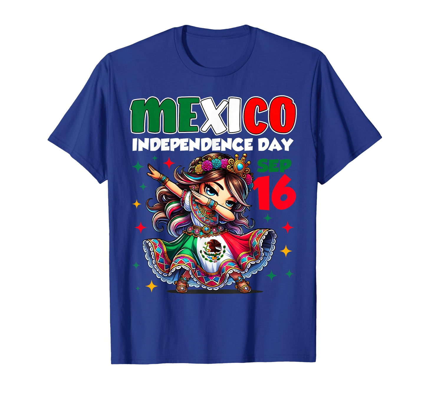 Mexico Independence Day September 16 Celebration girls T-Shirt
