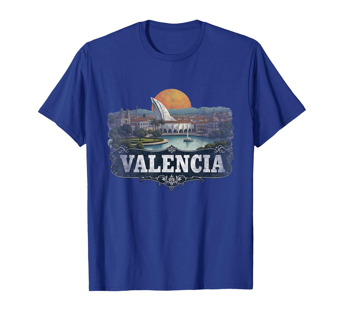 Retro Valencia Landscape Vintage Souvenir T-Shirt