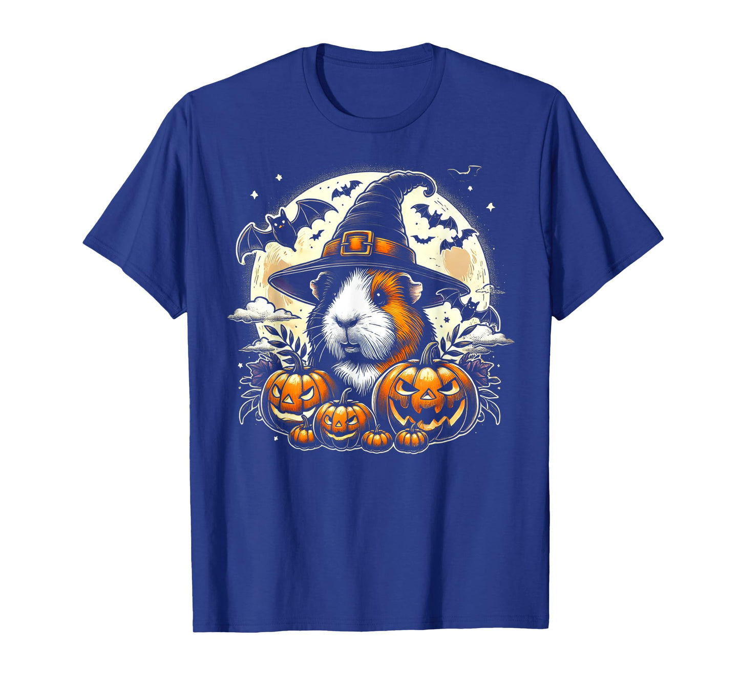Guinea Pig Halloween Witch Art T-Shirt