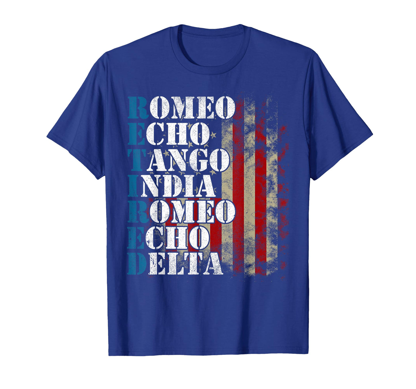 Phonetic Alphabet Retired Veteran Retirement Army Military T-Shirt