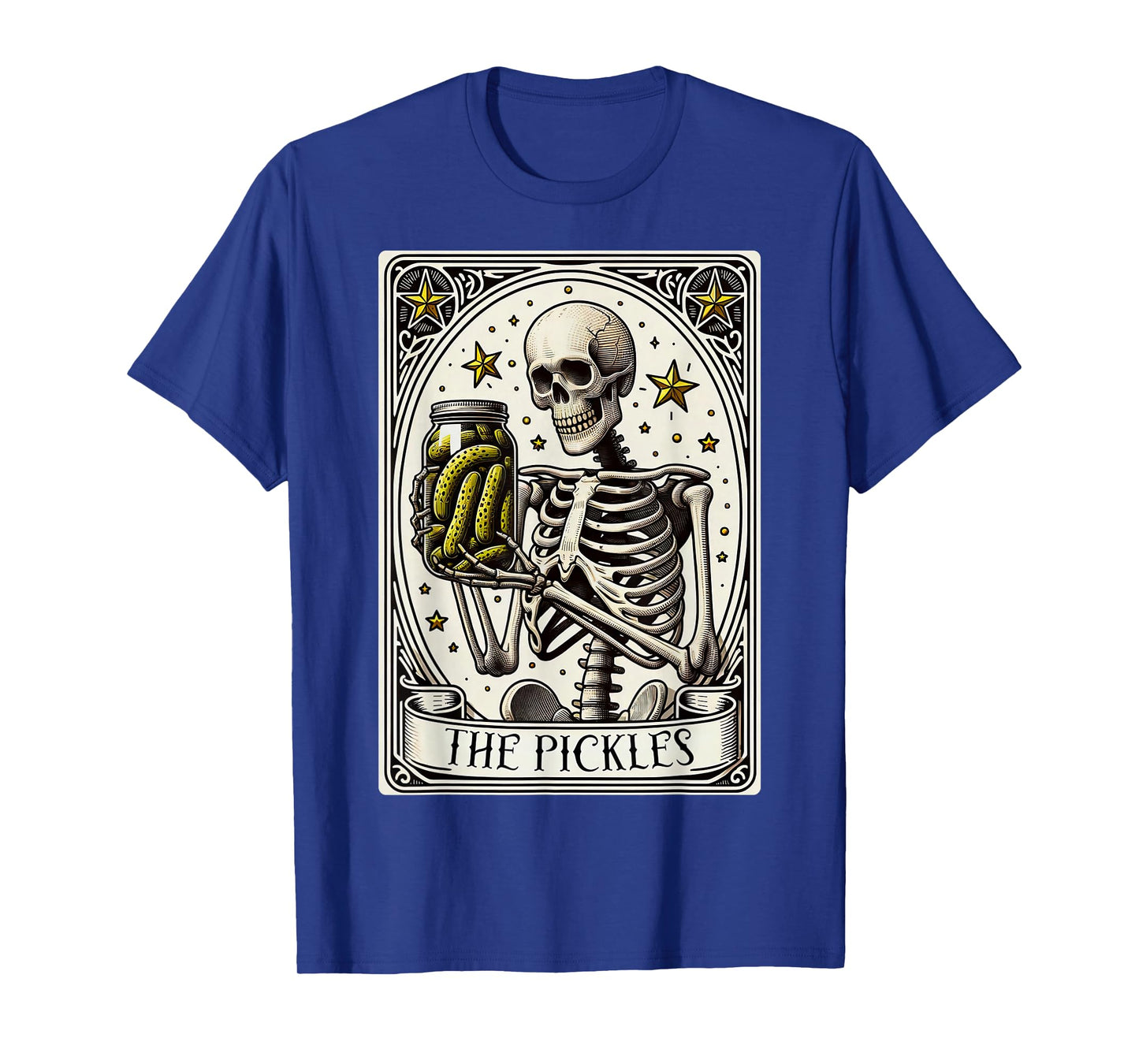 The Pickles Tarot Card Skeleton Canning Season Gardener T-Shirt