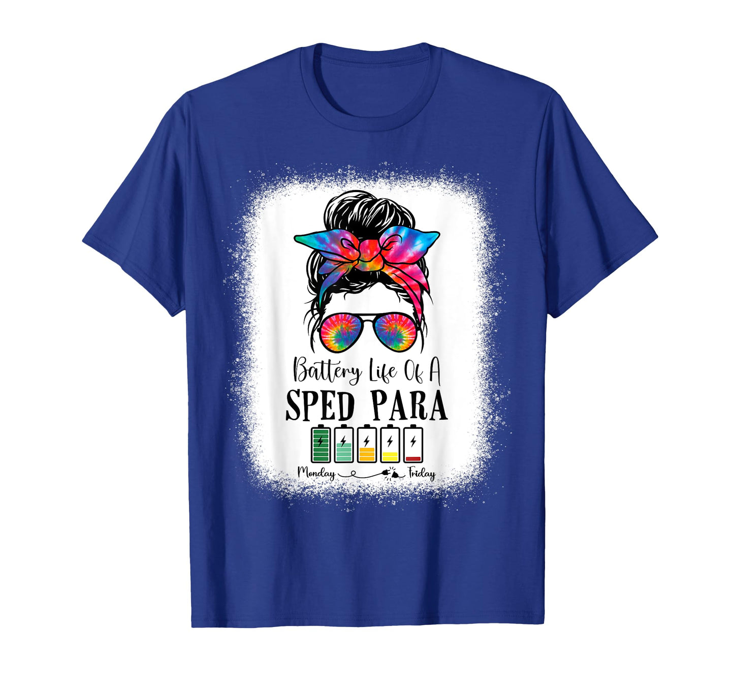Battery Life Of A Sped Para Tie Dye Last Day Of School T-Shirt
