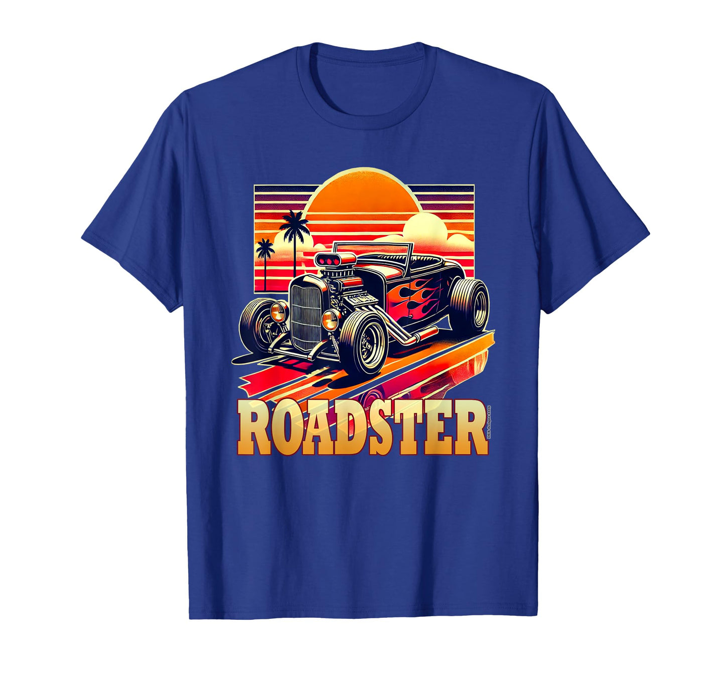 Retro Vintage 80s Roadster Car Street Rod Classic Dad Race T-Shirt