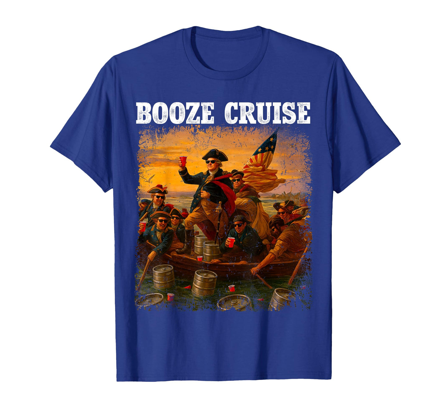 George Washington Booze Cruise Red Cups T-Shirt