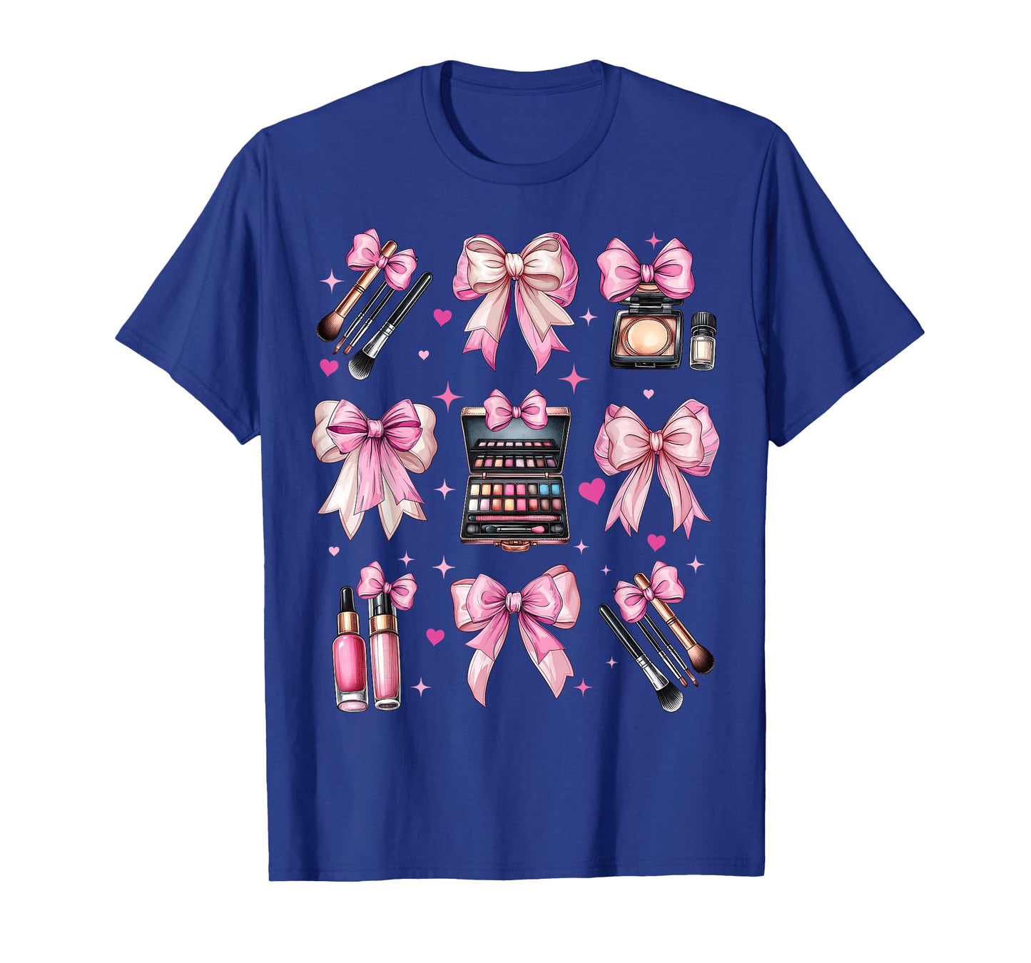 Coquette Bow Makeup Artist MUA Girl Mom Mama Mother's Day T-Shirt