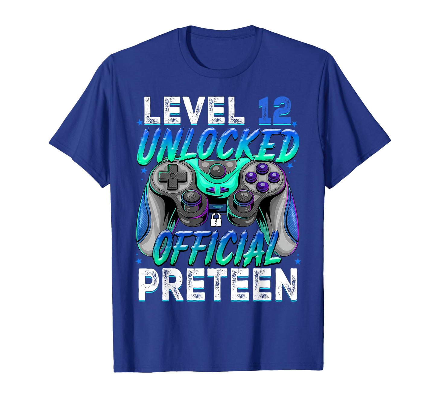Level 12 Unlocked Official Preteen 12th Birthday Gaming Boy T-Shirt