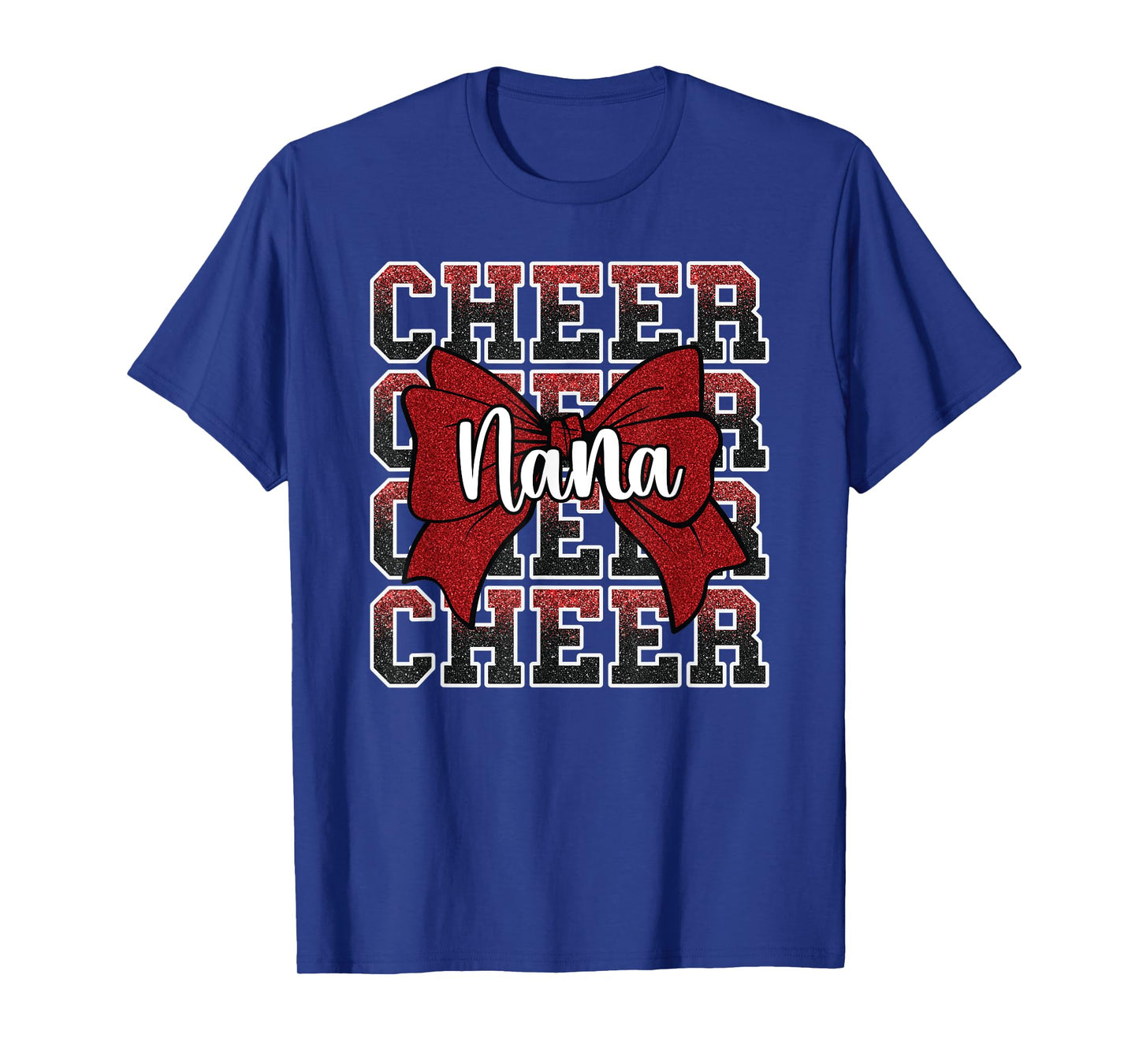 Cheer Nana My Favorite Cheerleader Calls Me Nana Red T-Shirt