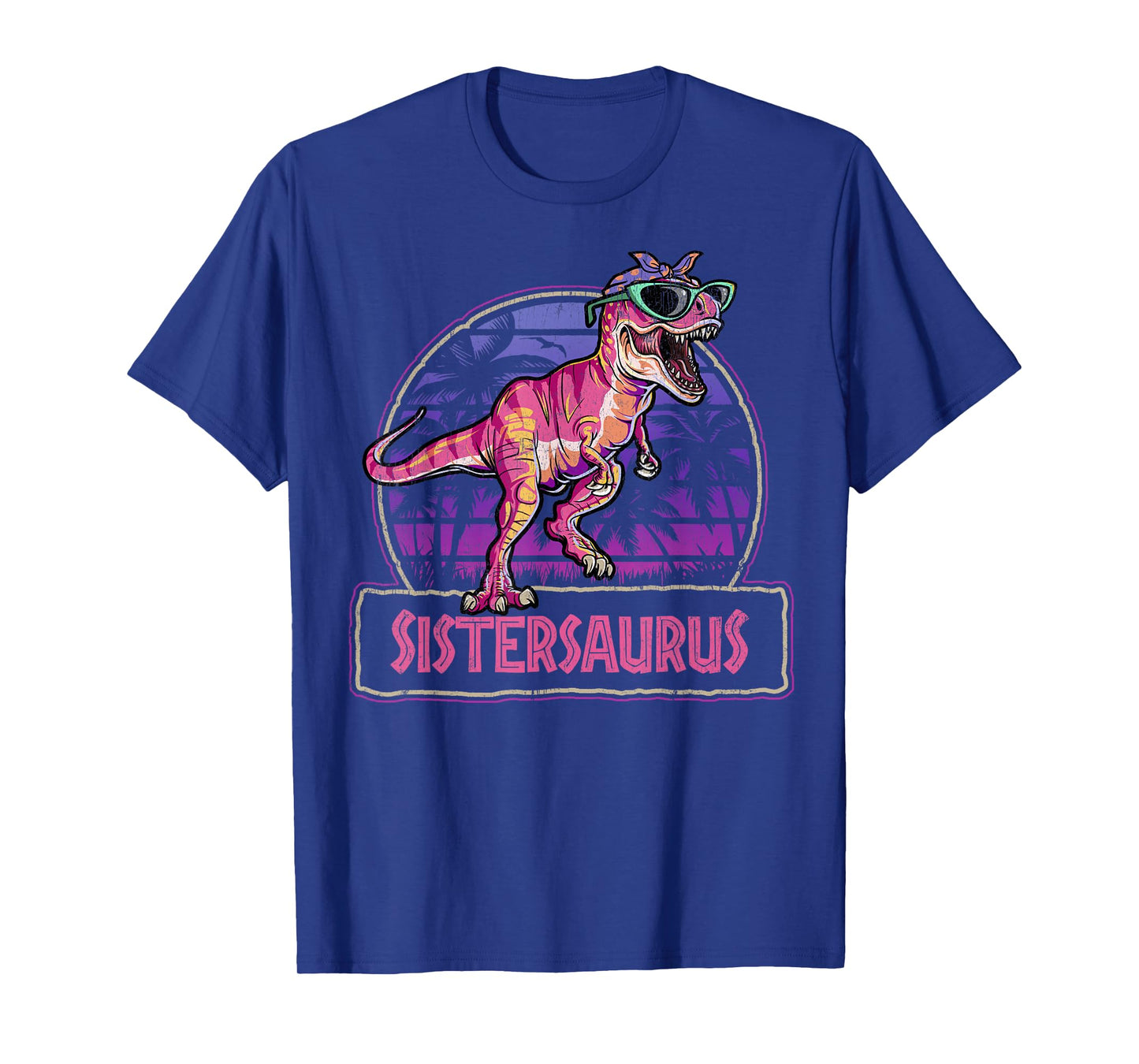 Sistersaurus T Rex Dinosaur Sister Saurus Family Matching T-Shirt