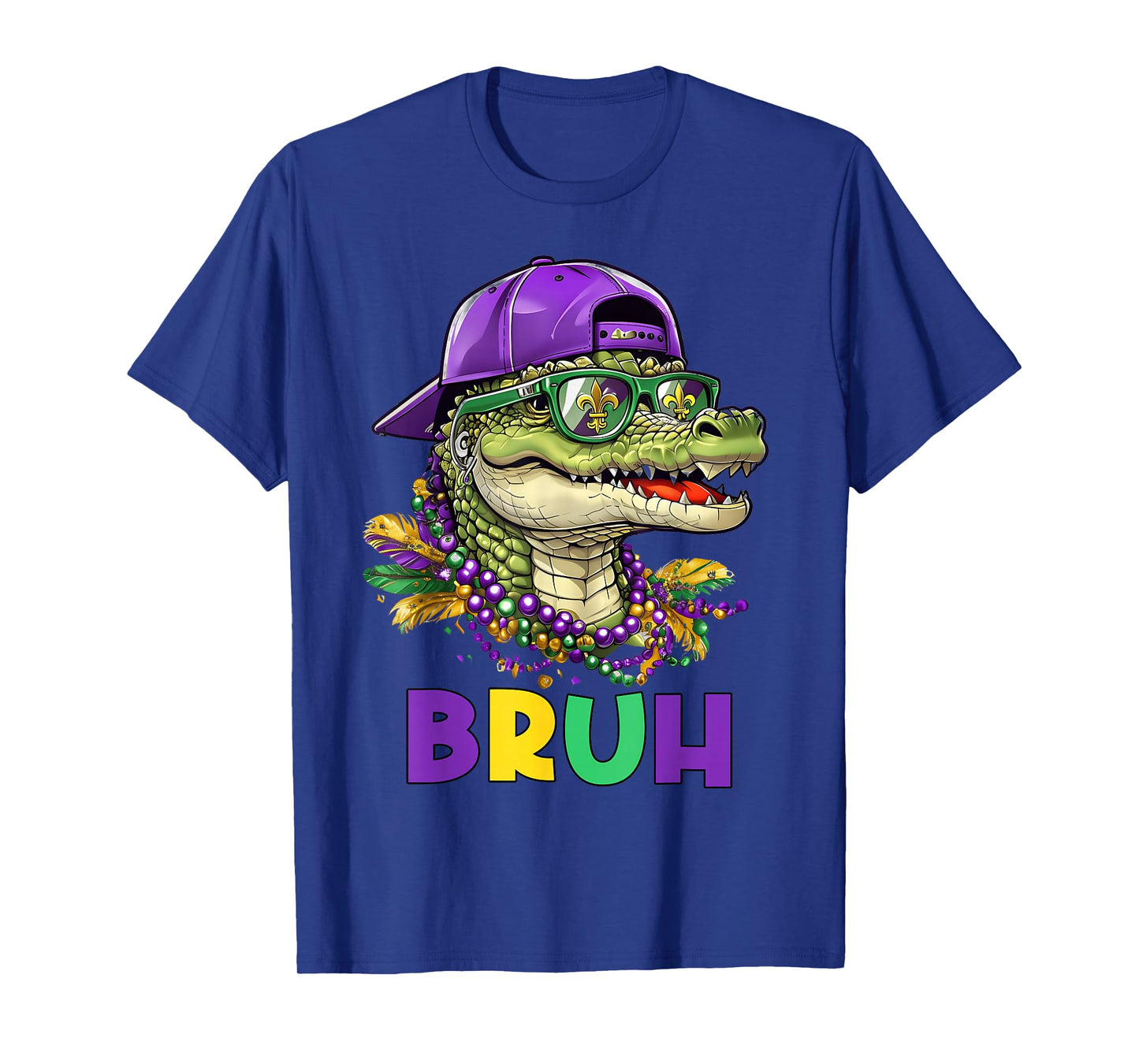 Mardigator Alligator Bruh Mardi Gras Costume Teens Boys Kids T-Shirt