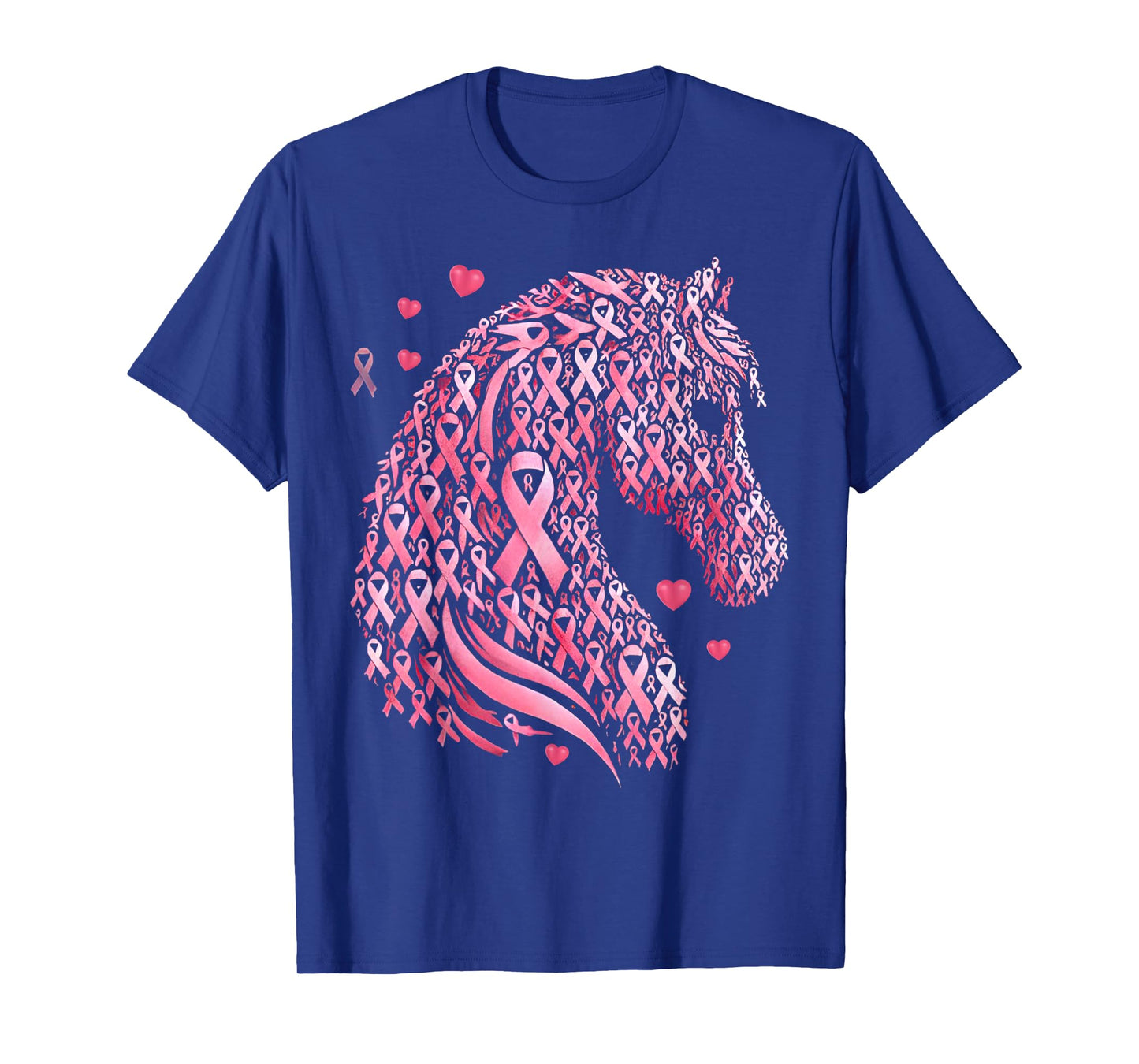 in October We Wear Pink Cute Horse Breast Cancer Awareness T-Shirt