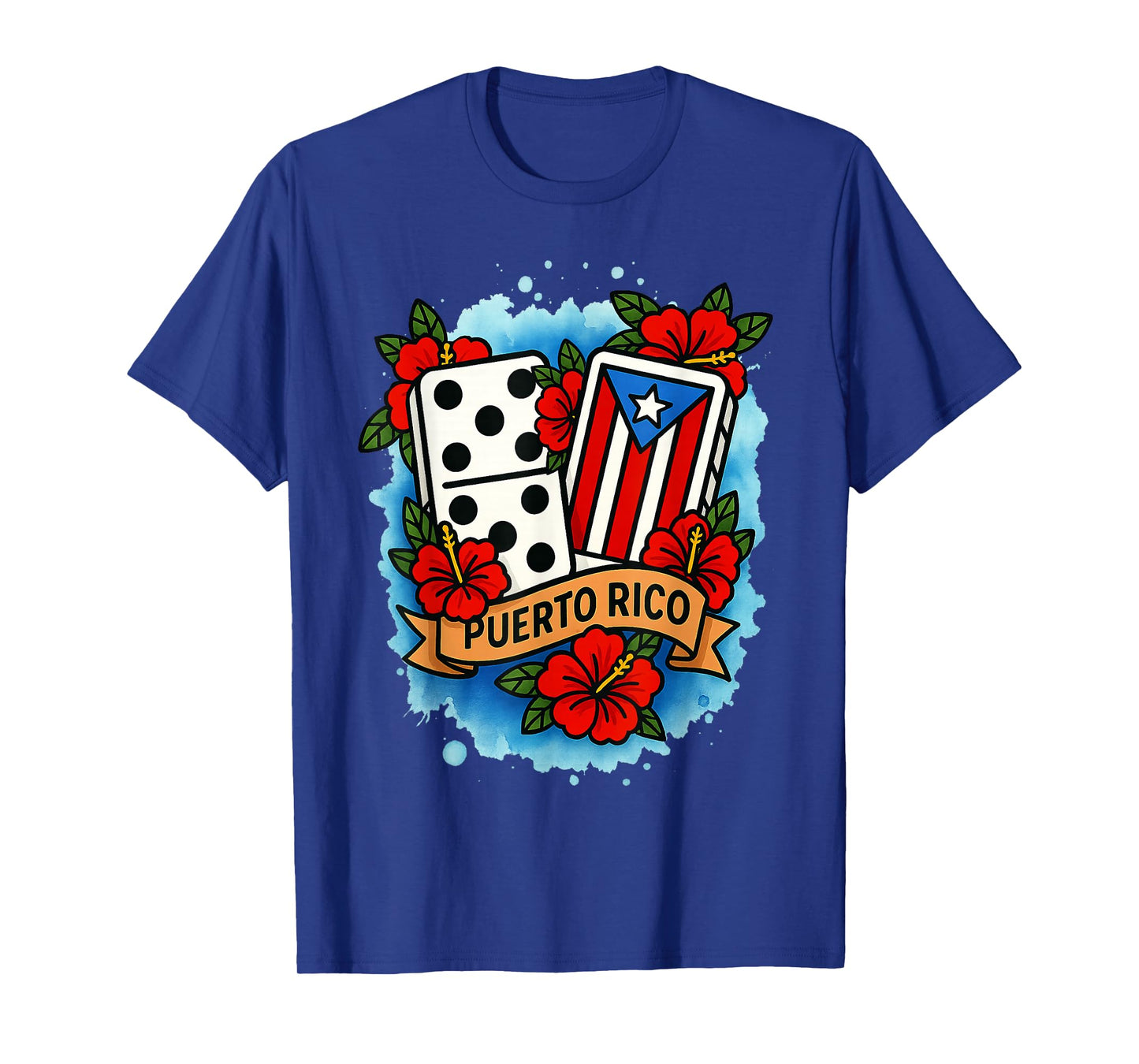 Puerto Rico Dominoes Player Puerto Rico Souvenir El Domino T-Shirt