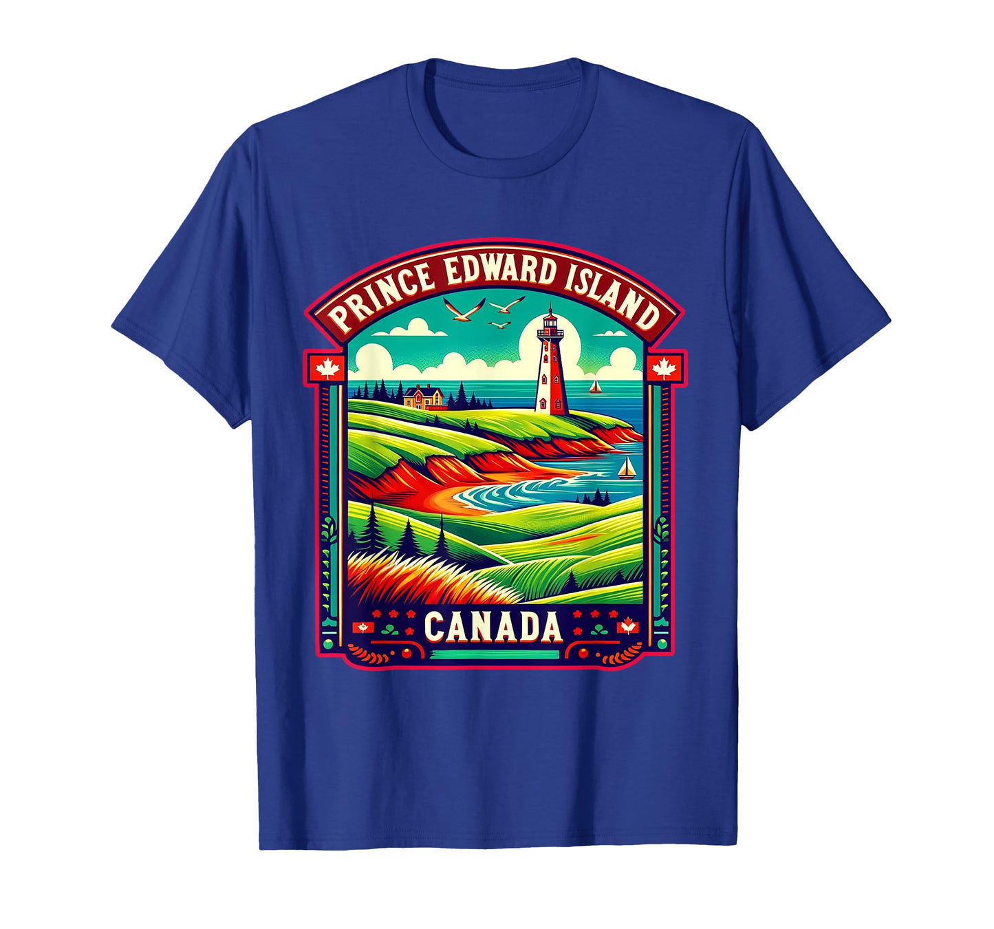 Prince Edward Island Canada Shirt Family Trip Vintage Retro T-Shirt