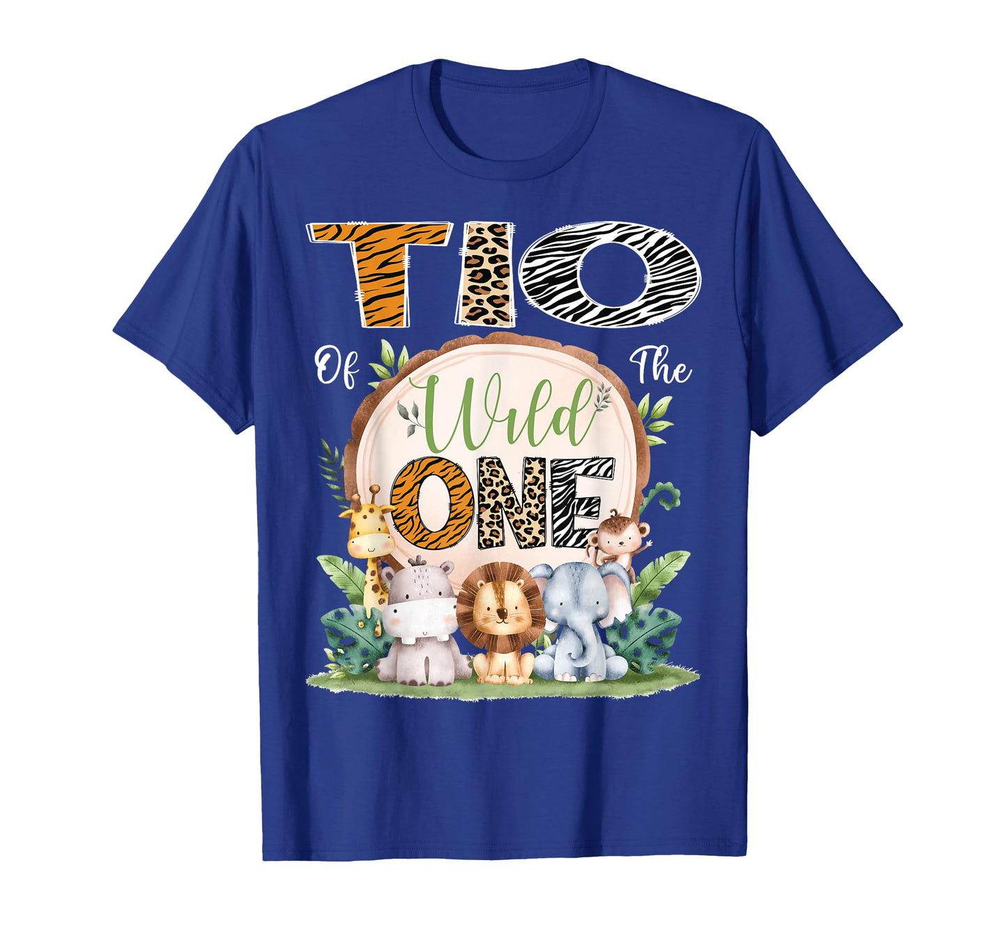 Tio Of The Wild One 1St Birthday Safari Jungle Woodland T-Shirt