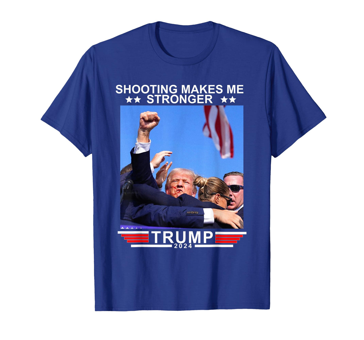 Shooting Makes Me Stronger Trump 2024 T-Shirt