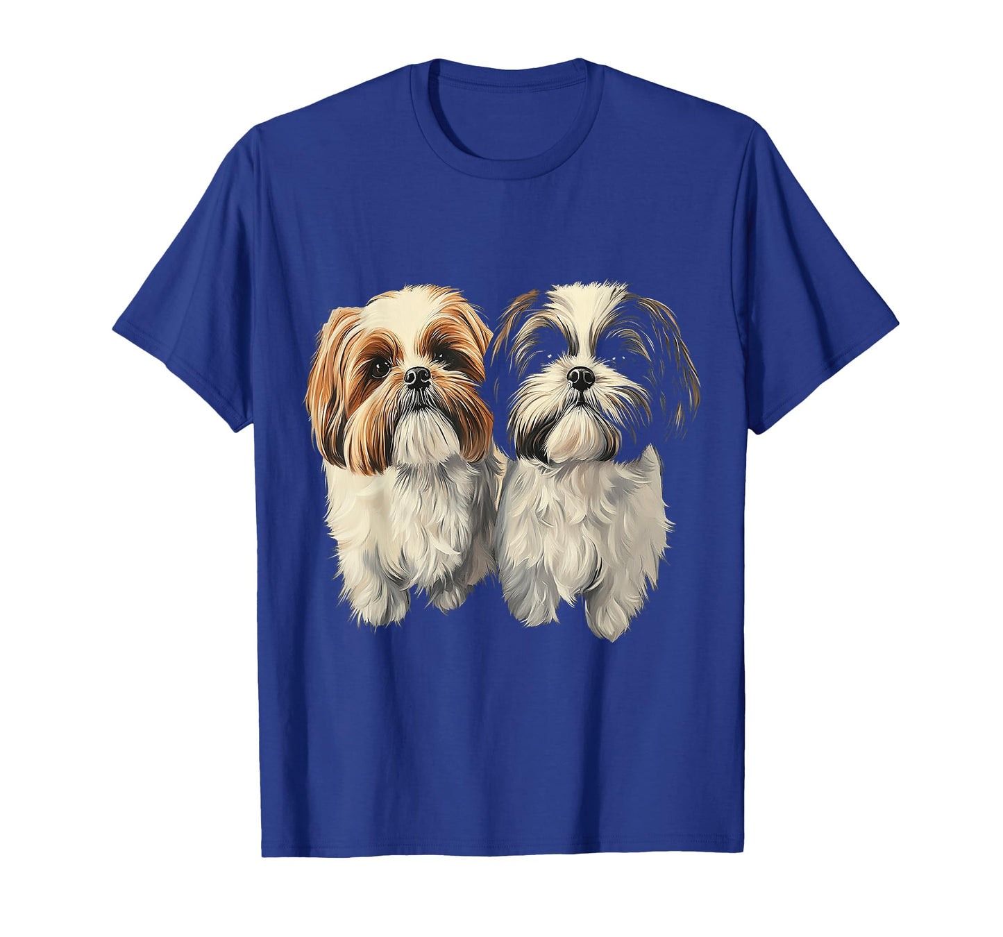 Shih Tzu Dog Motif Pet Artwork Shih Tzu T-Shirt for Men Women Kids