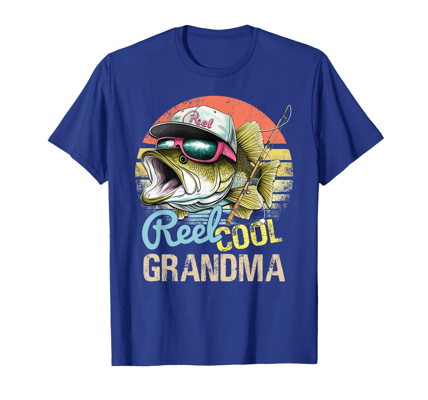 Reel Cool Grandma Funny Fishing Quotes For Uncle Women T-Shirt