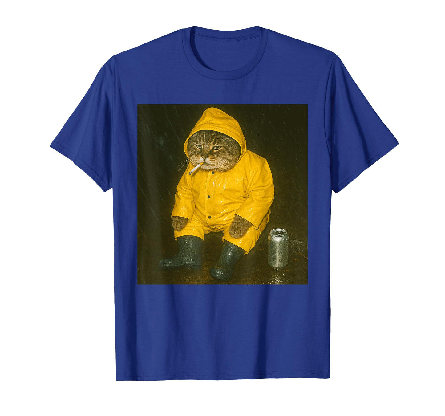 Funny Smoking Cat Meme Cigarette Kitten Brainrot T-Shirt