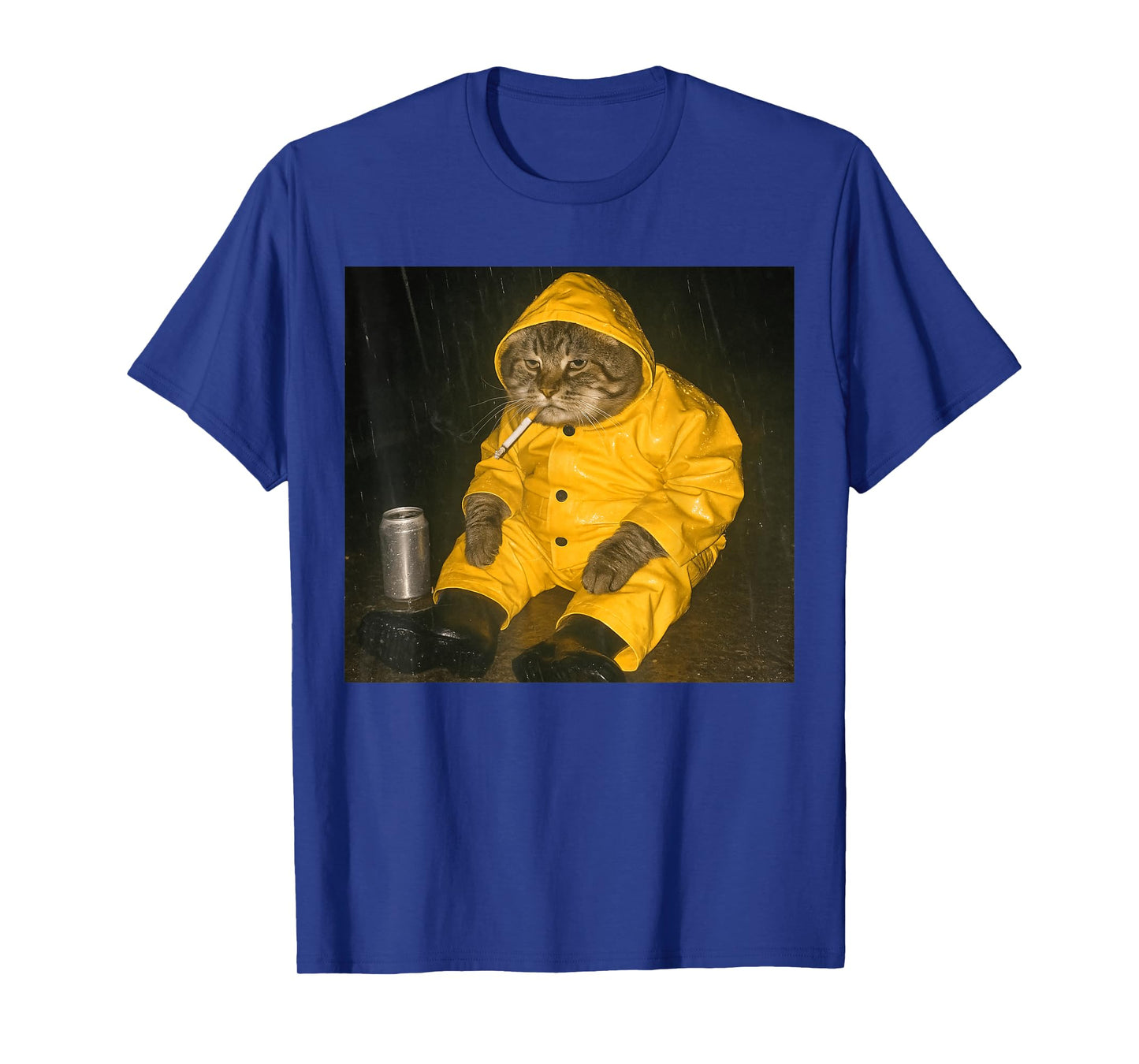 Funny Smoking Cat Meme Cigarette Kitty Cat Lover Men Women T-Shirt