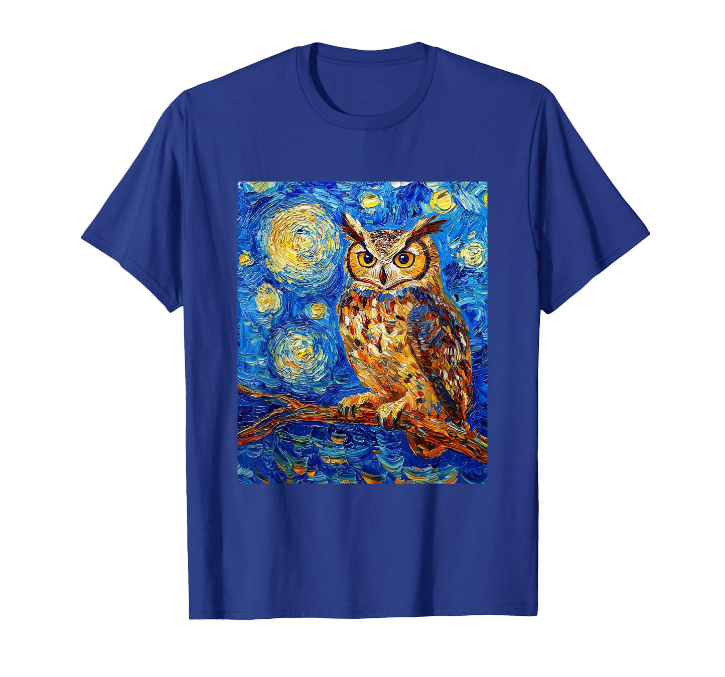 Owl Bird - Van Gogh Style - Starry Night T-Shirt