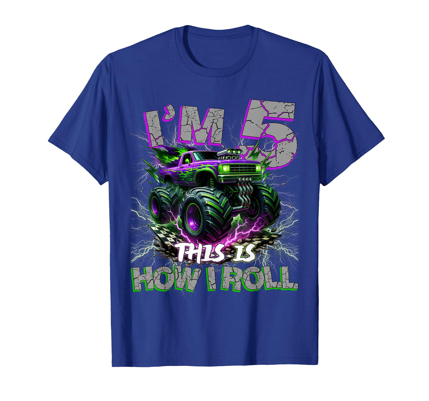 Im 5 Years Olds Monster Truck 5th Birthday Boy Gifts Outfit T-Shirt