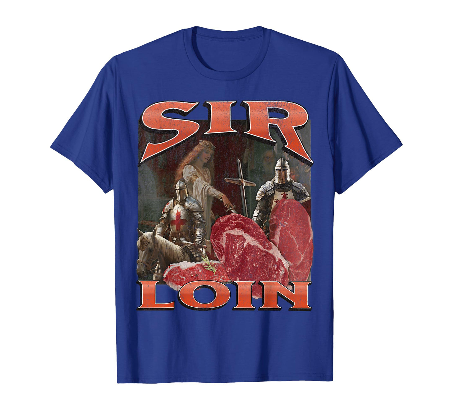 Sir Loin Funny Offensive Knight Pun Meme Bootleg Graphic T-Shirt
