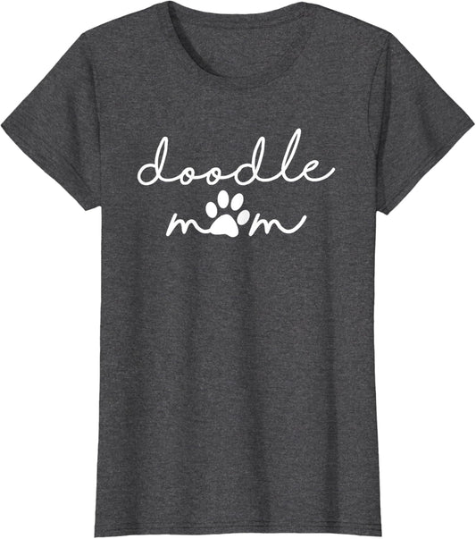 Golden Doodle Mom Mini Labradoodle Goldendoodle Pawprint T-Shirt