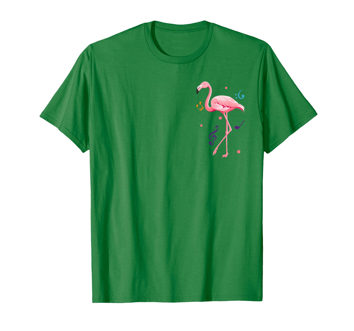 Wrinkles Only Go Where Smiles Have Been Flamingo 2 Sided T-Shirt