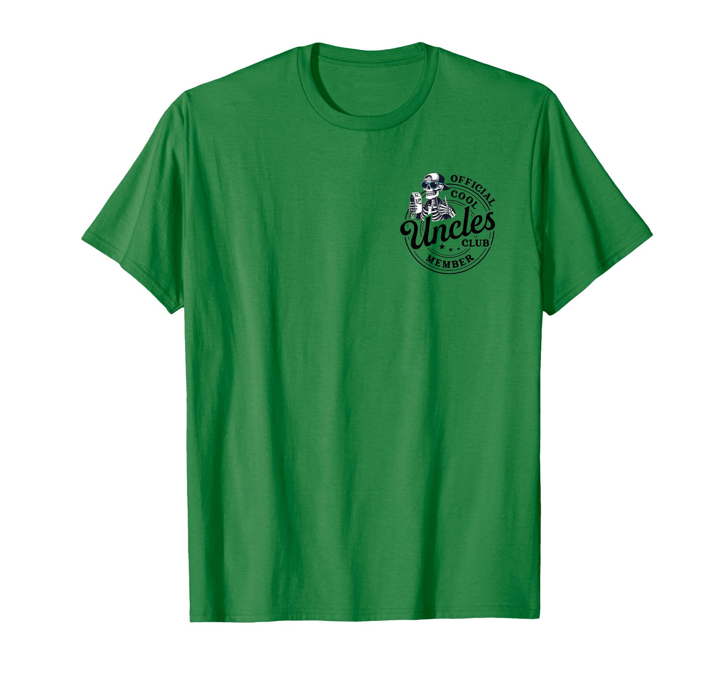 Cool Uncles Club Shirt Best Uncle Ever Pocket Uncle Skeleton T-Shirt