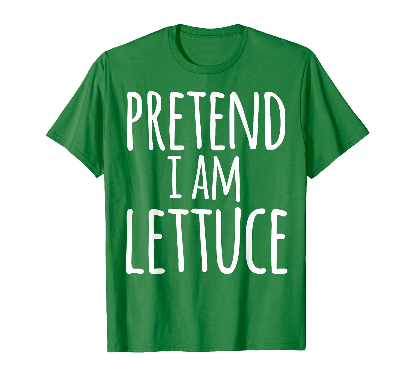 Funny Easy Lazy Halloween PRETEND I AM LETTUCE Costume T-Shirt