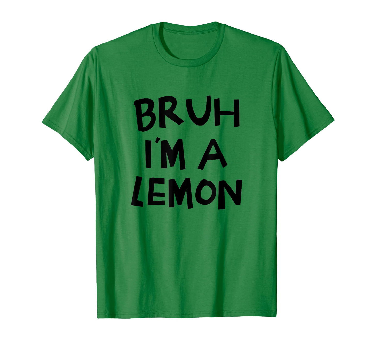 Bruh I'm A Lemon Funny Halloween Costume Men Women Boy Girl T-Shirt