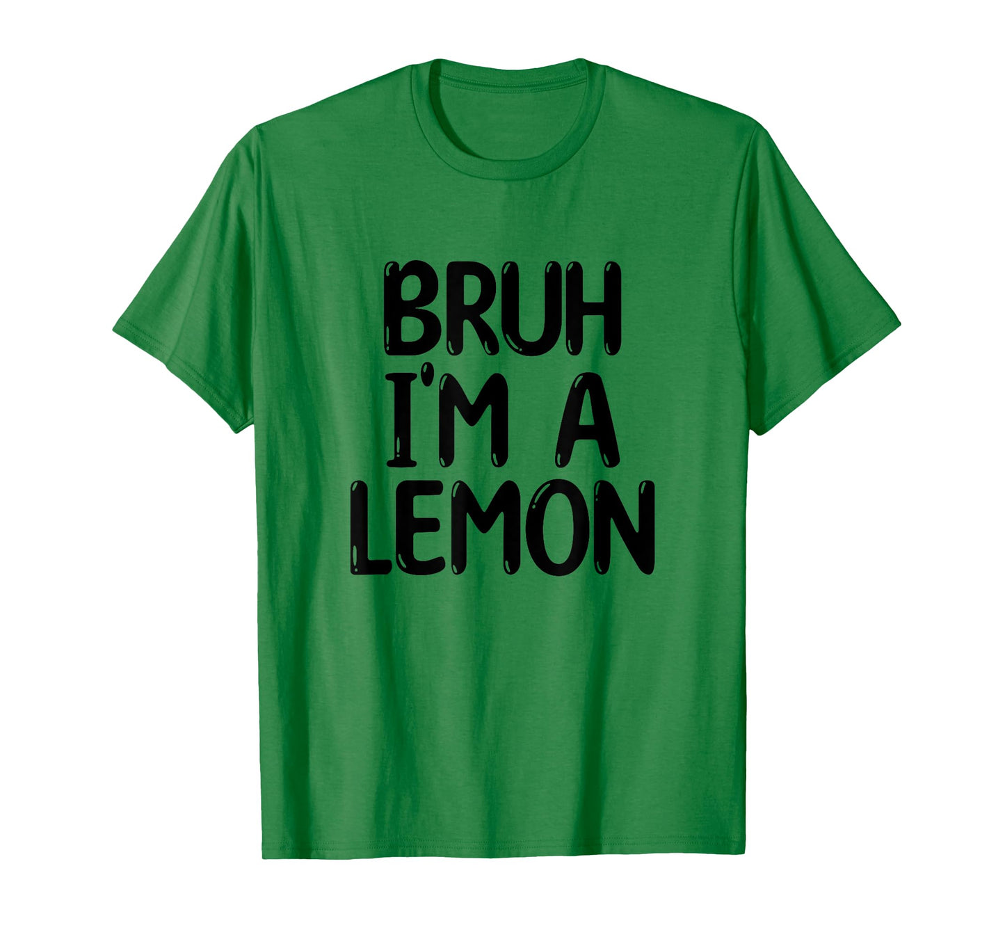 Bruh I'm A Lemon Funny Halloween Costume Men Women Boy Girl T-Shirt