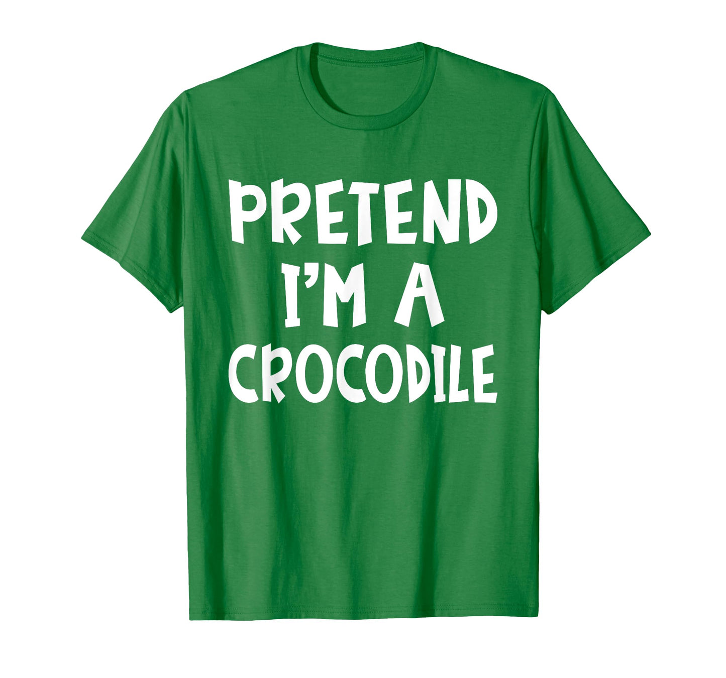 Pretend I'm A Crocodile Matching Costume Lazy Easy Halloween T-Shirt