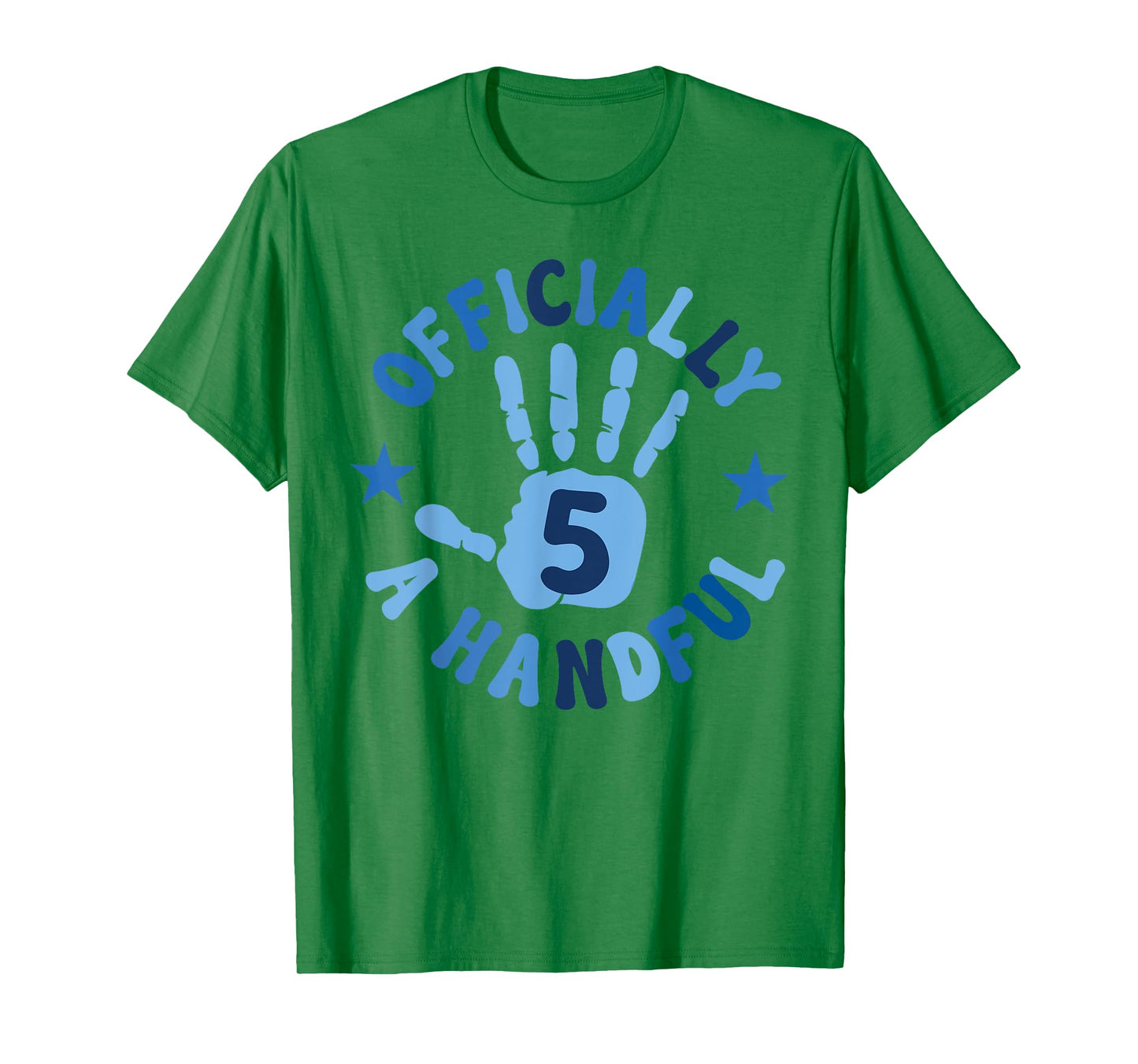 Kids I'm Officially A Handful Five 5th Birthday Girls Boys T-Shirt