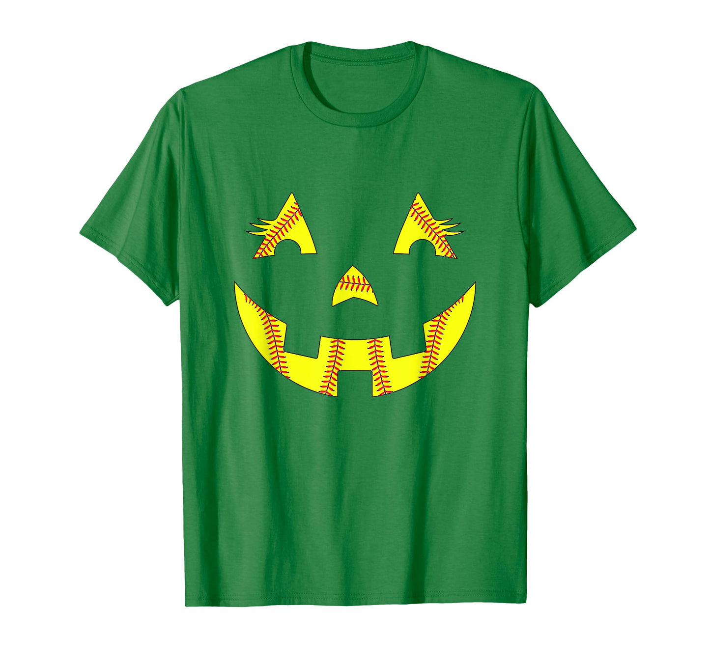 Jack O Lantern Softball Halloween Costume Mom Women Girls T-Shirt