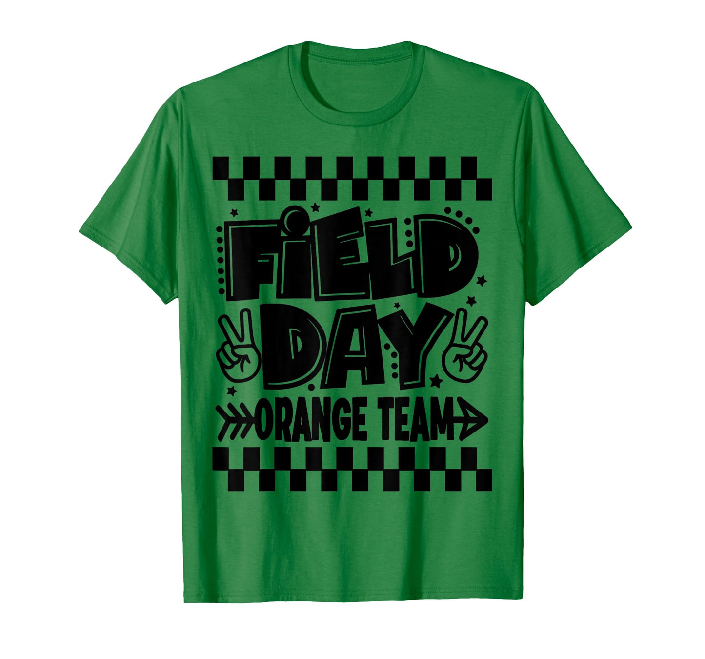 Field Day 2025 Orange Team Color Game Competition Kids Fun T-Shirt