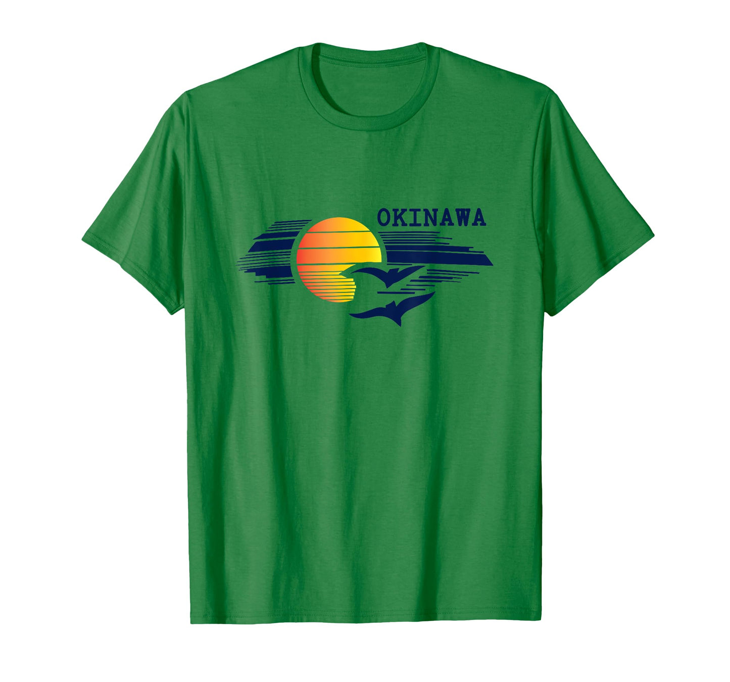 Okinawa Japan Souvenirs Sunset Graphic T-Shirt