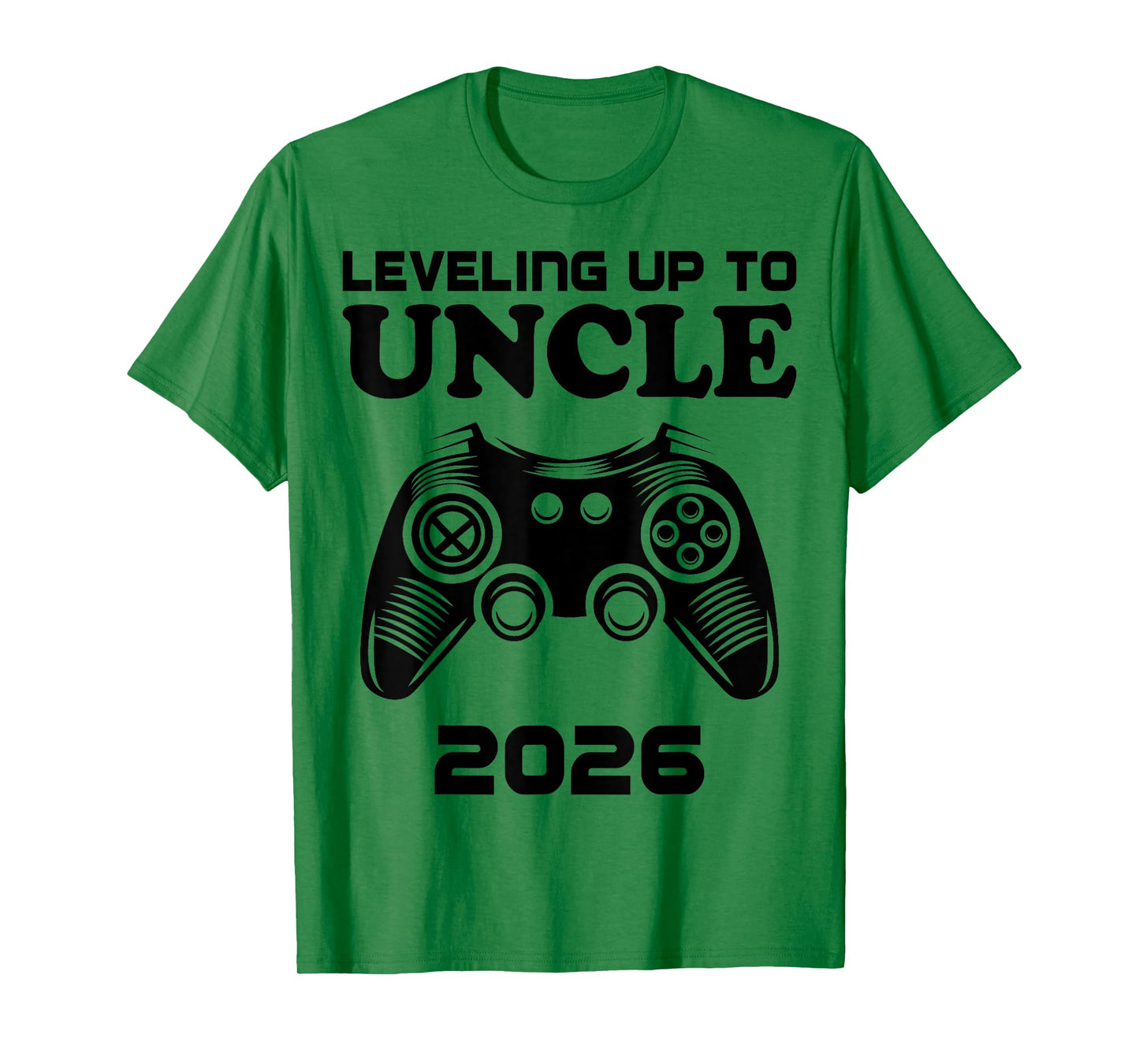 Leveling Up To Uncle 2026 Gamer Uncle Baby Announcement T-Shirt