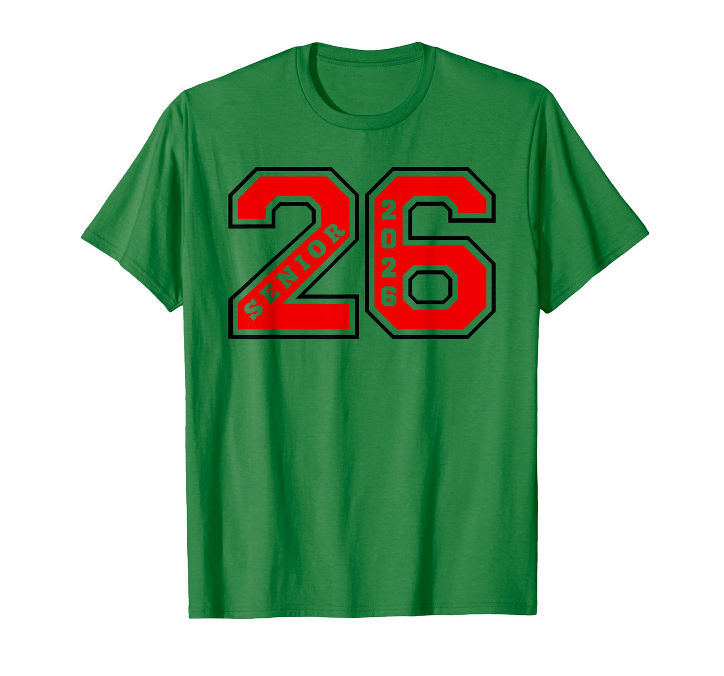 CLASS OF 2026 - RED LETTERMAN STYLE SENIOR CLASS 26 T-Shirt