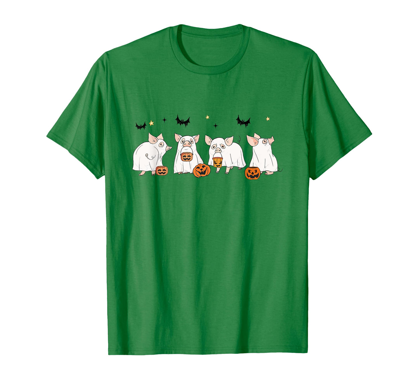 Happy Halloween Pig Ghost Spooky Season Pig Lover Pigs Farm T-Shirt