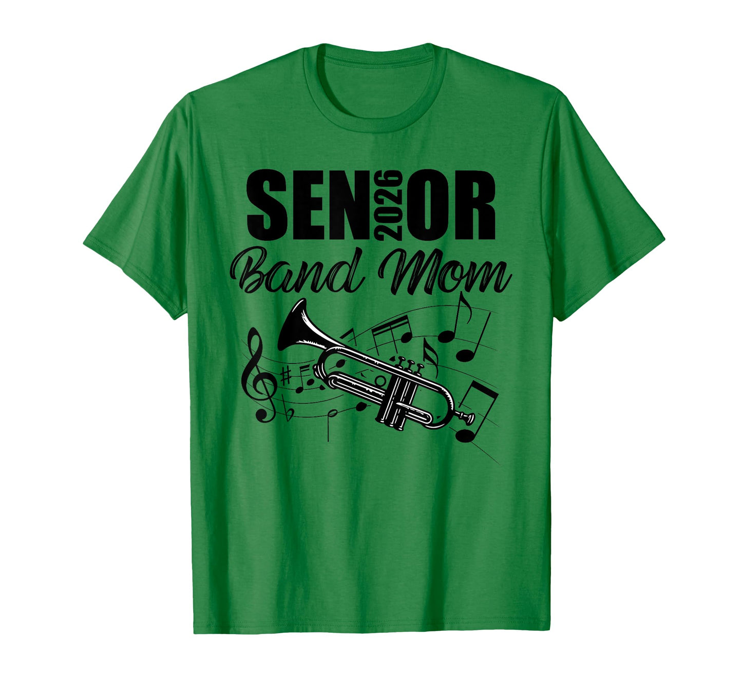 Senior Band Mom 2026 Marching Band Class of 2026 Trumpet T-Shirt