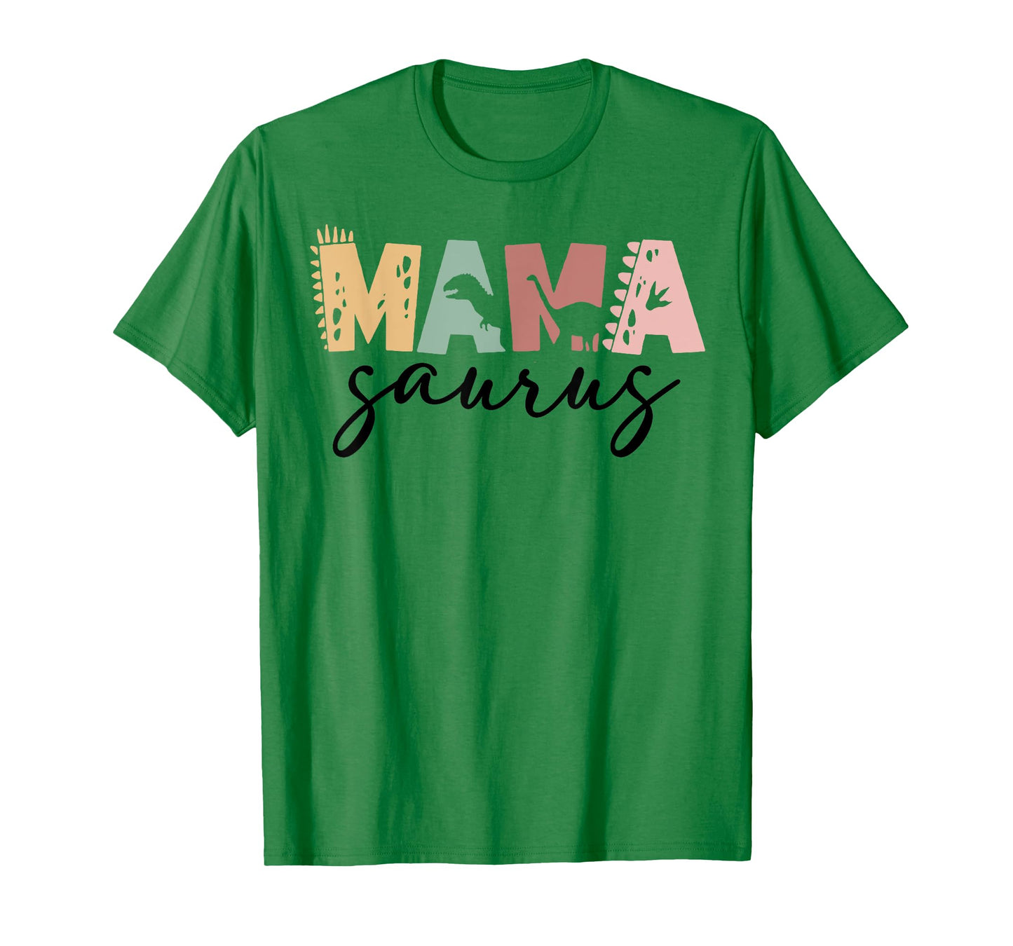 Mama Saurus Mom Dad Dinosaur Three Rex Birthday Family T-Shirt