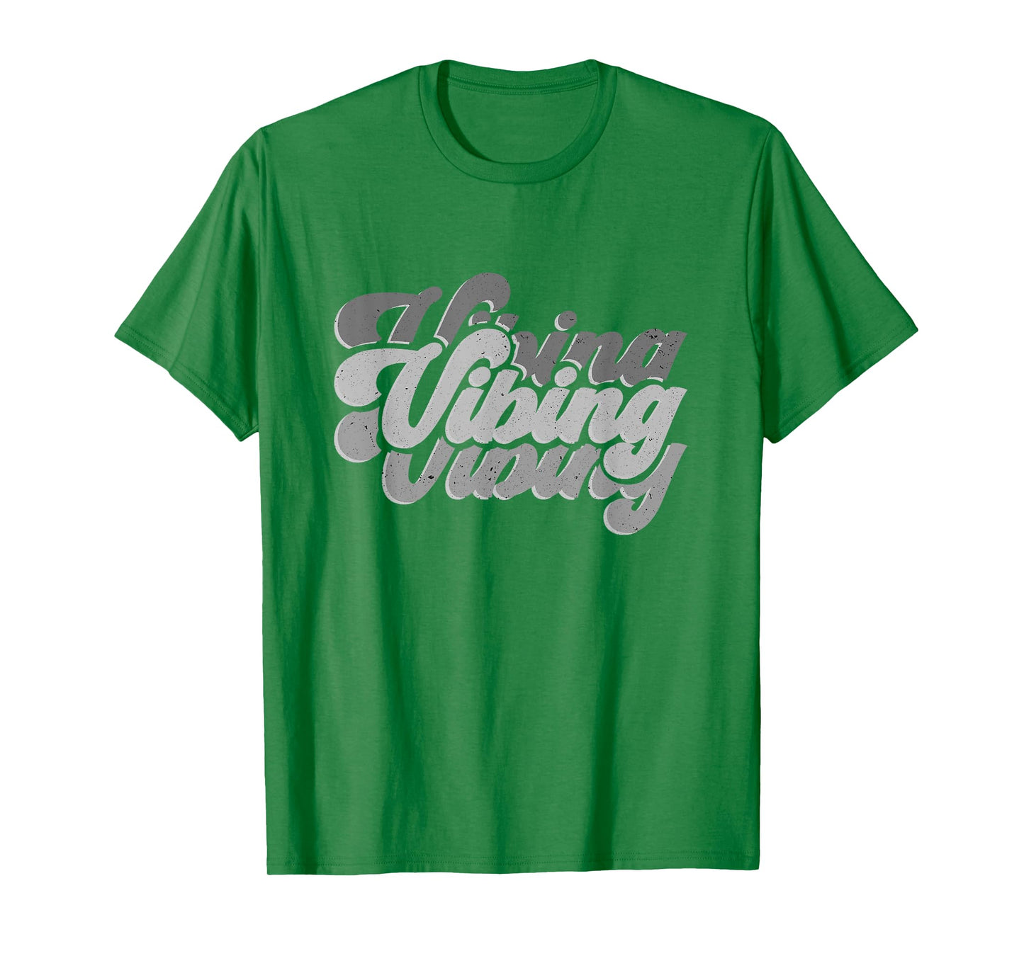 Vibing on All Blue Color Graphic T-Shirt
