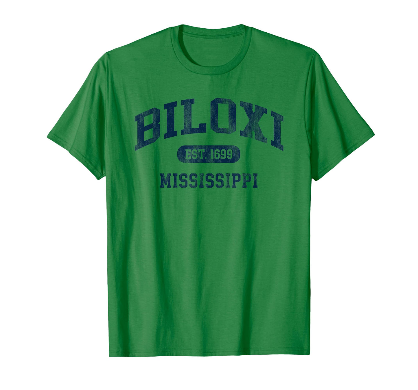 Biloxi Mississippi Est 1699 Retro Preppy Throwback Souvenir T-Shirt