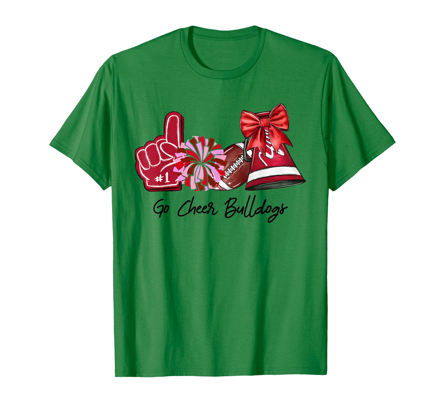 Go Cheer Bulldogs Sports Name Gifts Men Women Boy Girl T-Shirt