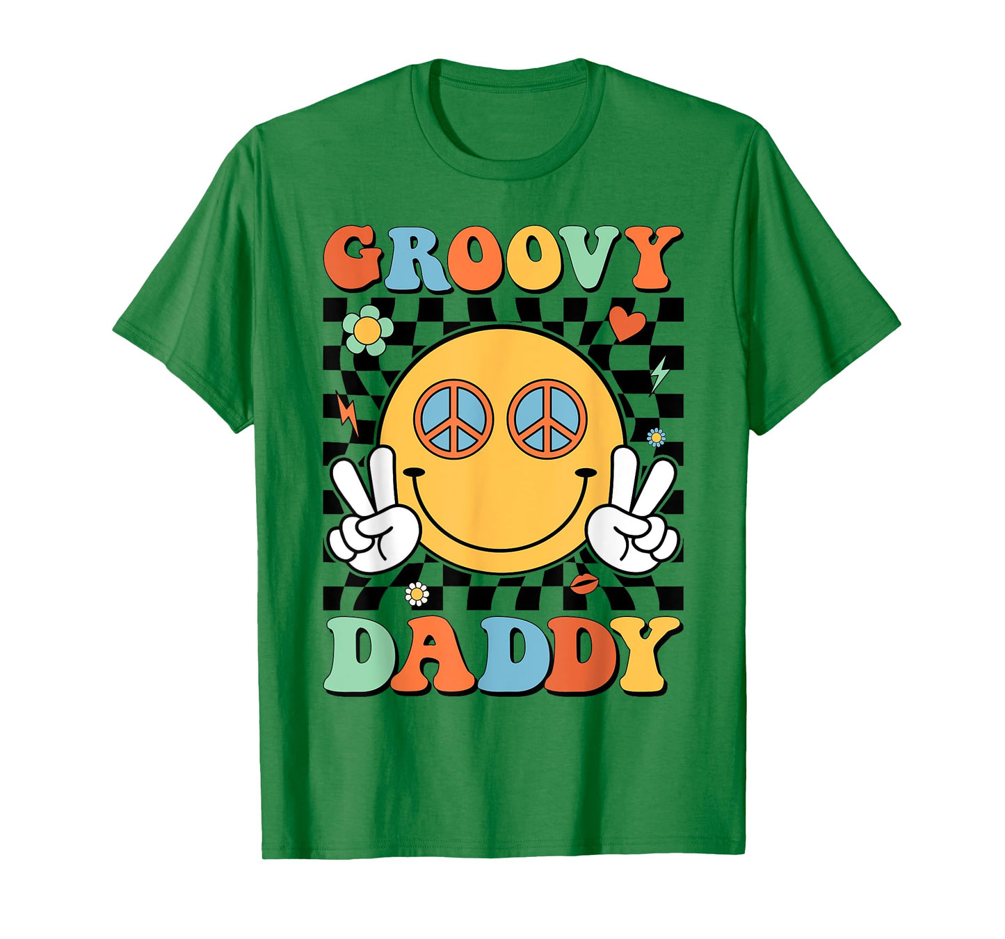 Groovy Daddy Matching Family 70s 80s Retro Hippie Costume T-Shirt
